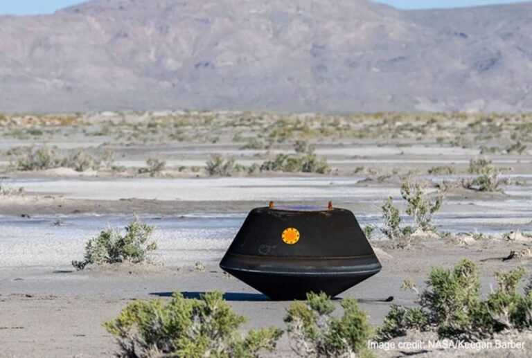 日本のはやぶさに続いてNASAが小惑星ベンヌのサンプル回収に成功