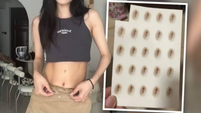 謎トレンド、ヘソの位置を偽装し足を長く見せる「ヘソシール」が人気に