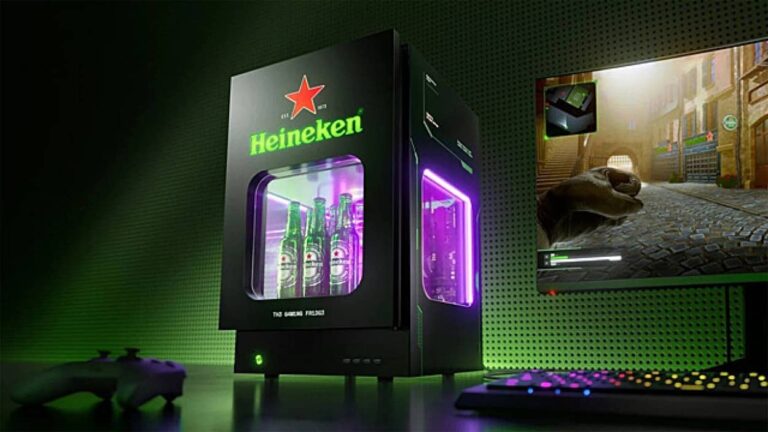 PCと飲み物を同時に冷やすゲーミング冷蔵庫。ビール会社のハイネケンが開発