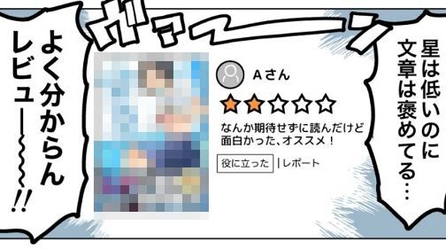 レビューでたまに見る『星は低いのに文章は褒めてる』謎の勢力の正体、これかもしれない・・・