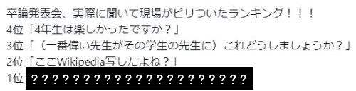 【あるある？】卒論発表会で現場がピリついた一言ランキング！→マジで肝が冷える1位がこちら・・・