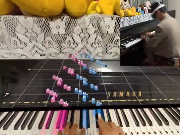 【動画】音ゲーマーにMRゴーグルを与えた結果、ピアノが弾けるようになってしまう