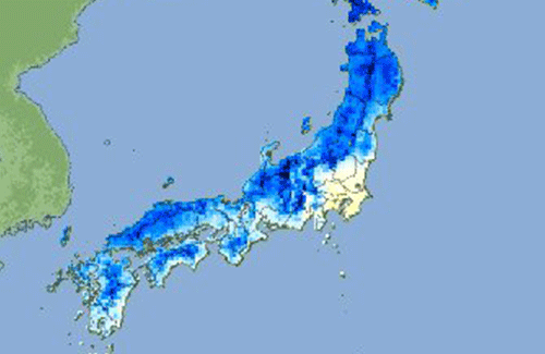 関東に結界が張られてる！？ 全国の気温を地図で見ると関東だけおかしなことに