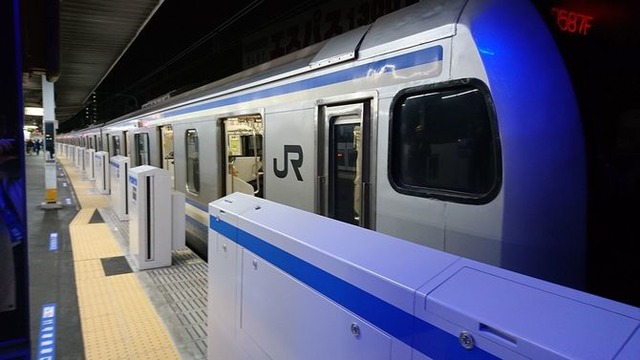 【ホラー動画】雪の影響で駅のホームドアにエラー発生！ 誰もいないところで喋り続ける……