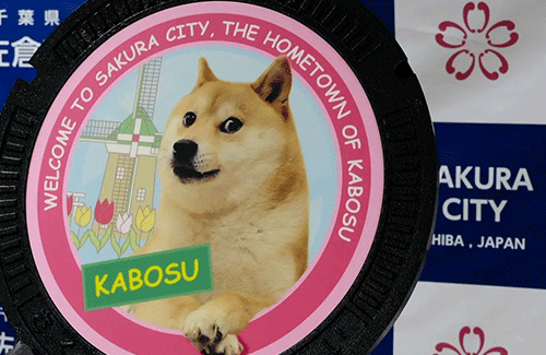 世界一有名な柴犬が千葉県でマンホールとして設置ｗｗｗｗ