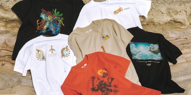 『ゼルダの伝説 ティアーズ オブ ザ キングダム』がユニクロとコラボ！Tシャツが全6種でどれもかわいい！