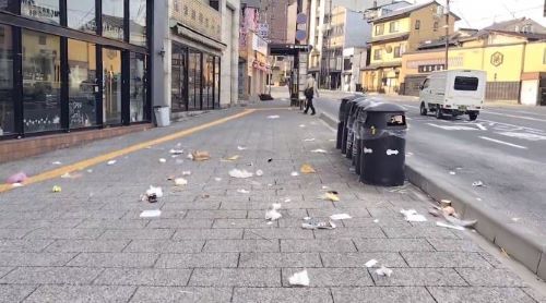 「ゴミだらけ。これが観光地の惨状」ﾊﾟｼｬｯ→X民「これポイ捨てじゃなくて少なすぎるゴミ箱が溢れてるだけじゃん。ゴミは持ち帰れ？ホテルや空港に押し付けんのかよｗ」