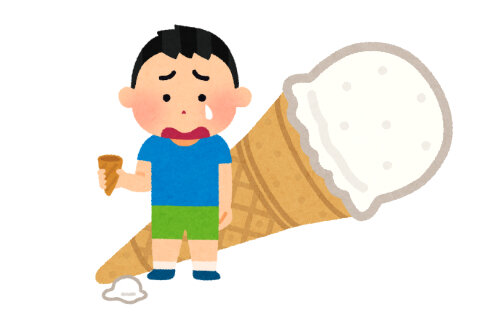 「息子が食べる前のソフトクリームを落とし、交換を依頼したら新しいものを買ってくださいと言われました。わざとじゃないのに理不尽すぎませんか？」