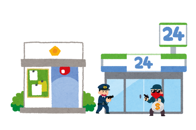 男性（18）、『交番の隣にあるコンビニ』で強盗しようとして現行犯逮捕される