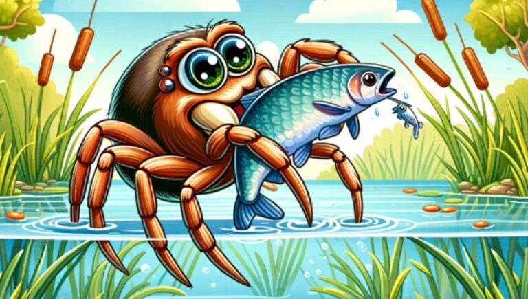 魚を食べる巨大グモ、絶滅寸前だったがイギリスで個体数を増やしつつある（蜘蛛出演中）