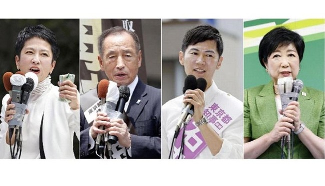【中盤情勢】東京都知事選、小池氏が一歩リードするもすぐ後に蓮舫氏、石丸伸二氏が激しく追い上げる展開に！！