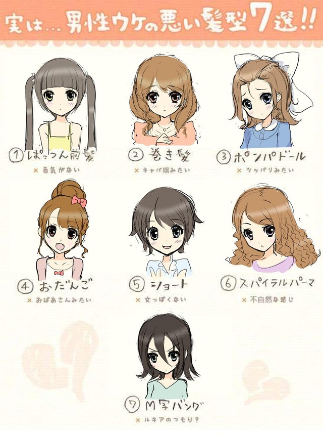 【画像有】「男性ウケの悪い女の髪型一覧」おかしすぎる