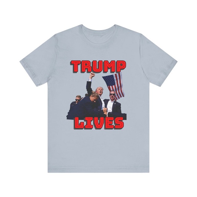 【画像】トランプ生存Tシャツが早くも販売される…ちょっと早くないか？🤔