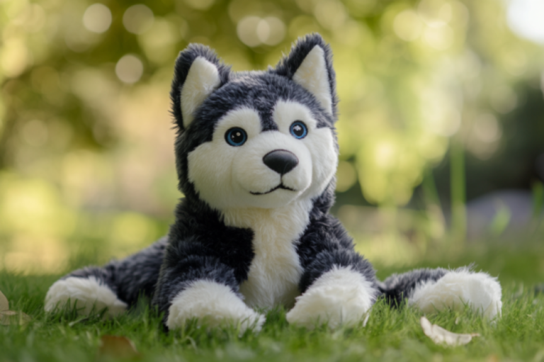 ひらめいた！近所のハスキー犬が好きすぎてぬいぐるみと交換してしまった7歳の少女