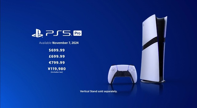 ソニー「PS5 Pro 119800円 ちょっと安くしすぎたかな」