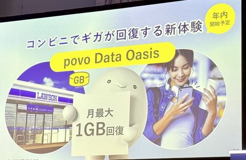【！？】ローソン、来店するたびに「povo」のデータ通信容量が100MB回復する新サービスを年内開始へ！
