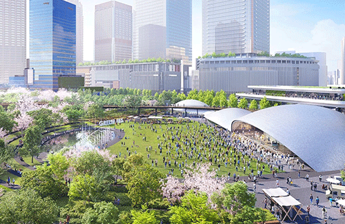 大阪駅前の複合施設「グラングリーン大阪」が大絶賛！！ 昼間は子供が遊び、夜はカップルが集う理想の施設