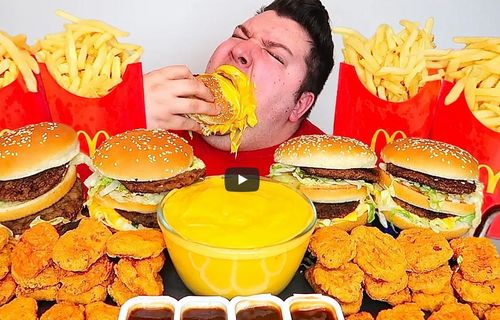 【衝撃画像】アメリカのデブすぎる大食いYouTuber男性　→　実は◯◯◯なのを隠してた壮大な「社会的実験」で全世界を見事に騙し抜いてしまうｗｗｗｗ