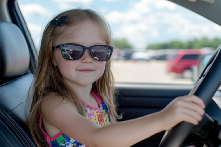 8歳の少女が親の車を運転してひとりでショッピングモールへ買い物にいくという仰天事案