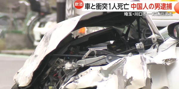 埼玉で中国人の男（18）が飲酒運転で爆速で逆走して、日本人男性が死亡した事故、『危険運転』と認められず・・・おかしくね？