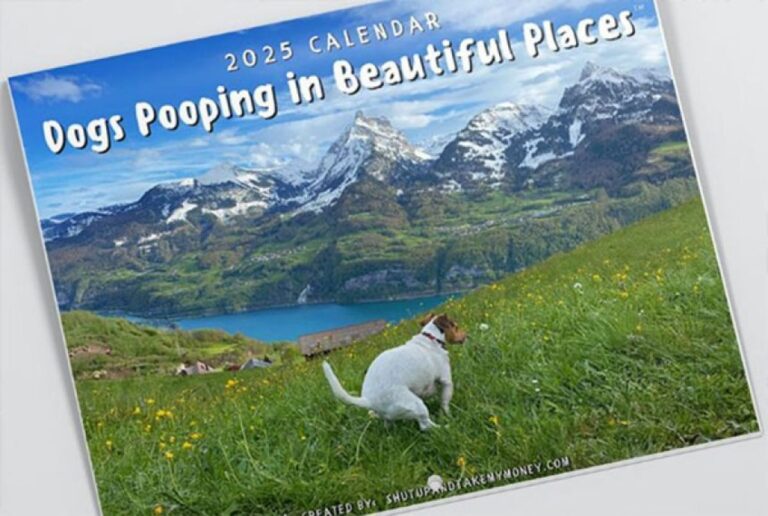 2025年は運をつけたい？ならばこれはどうだろう、犬のうんちっち in 大自然カレンダー
