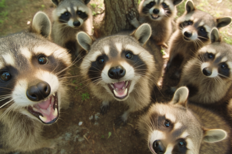 35年間アライグマに餌をやり続けた女性、100匹以上に家を包囲され警察に助けを求める