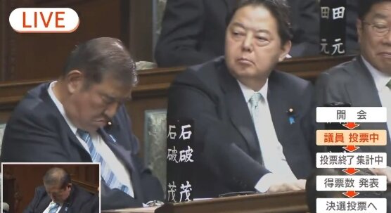 【動画】首相指名選挙中に石破茂が寝てしまう！！ そして首をかしげる麻生太郎の顔ｗｗｗｗｗ
