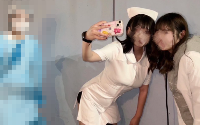 女子3人「ハロウィンにナースコスで集合ね！」 → ハロウィン当日、一人だけヤバすぎるコスで来て25万いいねｗｗｗｗｗ
