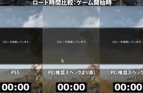 『モンハンワイルズ』PS5版とPC版のロード時間を比較！結構な差が出てしまう結果に