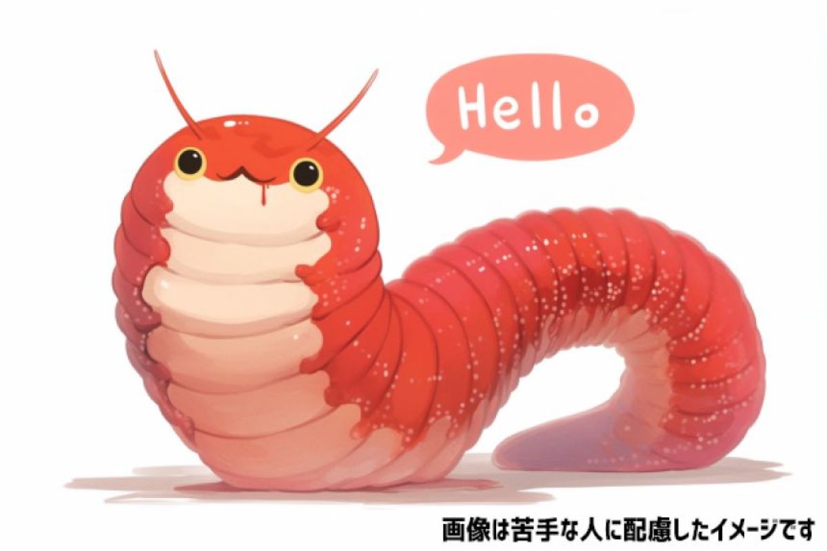 海にうごめく巨大ミミズのような奇妙な生き物。マイヅルチロリにズームイン！