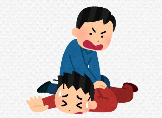 コンビニに包丁を持った男が入る → 店員が包丁をはたき落とし、そのまま床に男を抑え込み現行犯逮捕