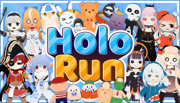 ホロライブの宝鐘マリンや兎田ぺこらを操作してパーティーゲームができる！『HoloRun』が2月19日に発売！8人マルチ対応！！