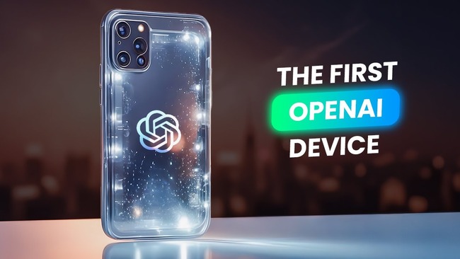 OpenAI、iPhone以来の革新を狙った「AI端末」を開発へ！