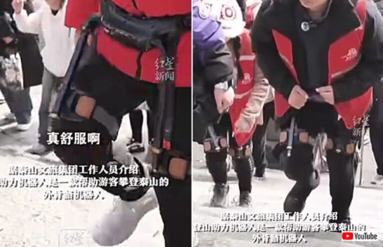 楽に登山したい？登山客に外骨格を貸し出す中国のサービスが話題に