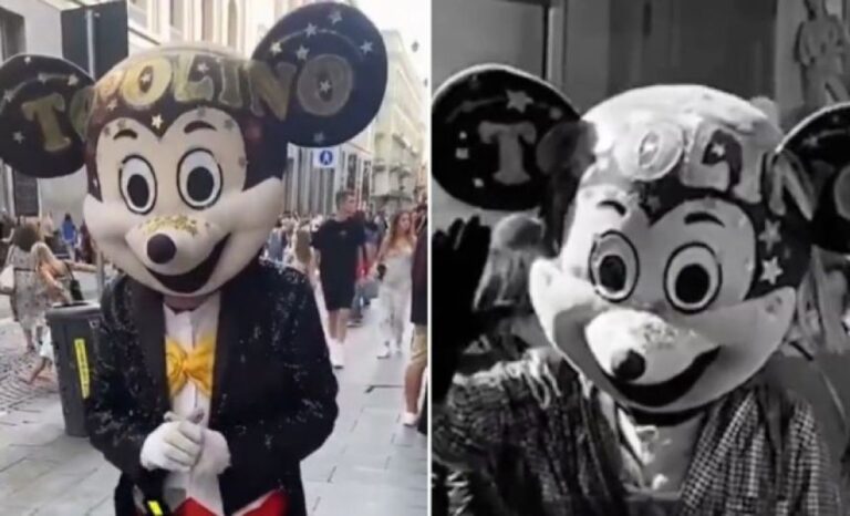 イタリアで「偽ミッキー」が観光客と写真を撮り強引に要求する事案が発生！？