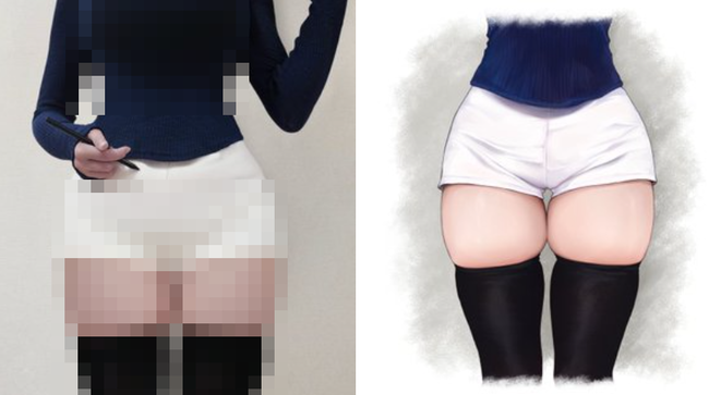 人気女性絵師「よく生成AIを疑われますが、自分の写真を参考資料にしてます」ﾊﾟｼｬｯ → 公開された自撮りが最高すぎるｗｗｗｗｗ