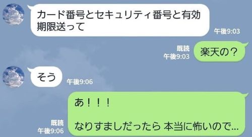 夫からのLINE「カード番号・セキュリティ・有効期限送って」嫁「急だしなりすまし？この質問に答えて」→ヤバイ展開にｗｗｗｗ