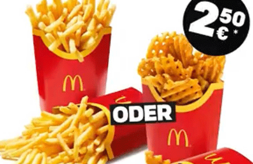 ドイツのマックが羨ましすぎ！！ 揚げたてポテチやワッフルポテトなど芋類が豊富すぎる……