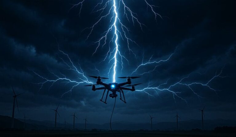 世界初、ドローンを避雷針代わりに利用するシステムを日本NTTが開発