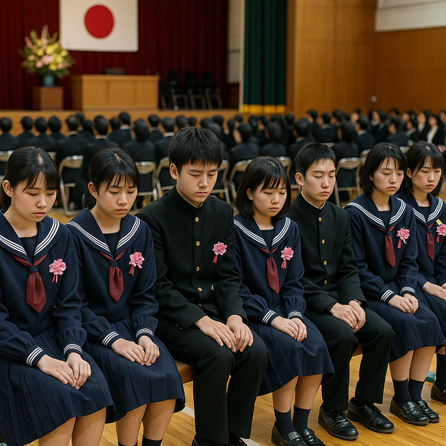 中学生卒業式参加の不登校生徒6人が平均台に座らされる「職員への伝達ミスで椅子がなかった」と校長が謝罪
