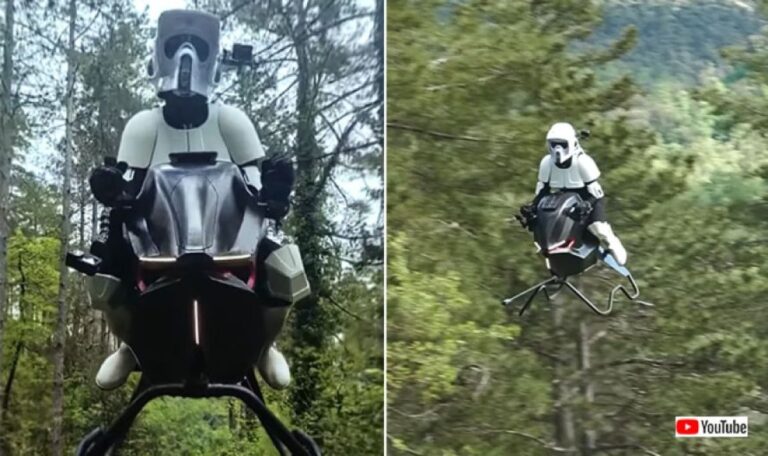 スターウォーズに登場しそうな「エアバイク」がSF風でかっこいい！