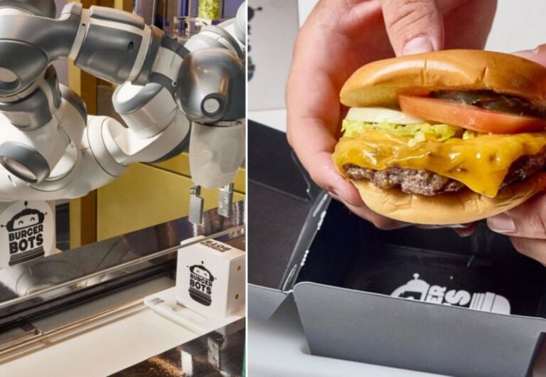 ロボットシェフが27秒で注文通りのハンバーガーを仕上げるアメリカのレストラン