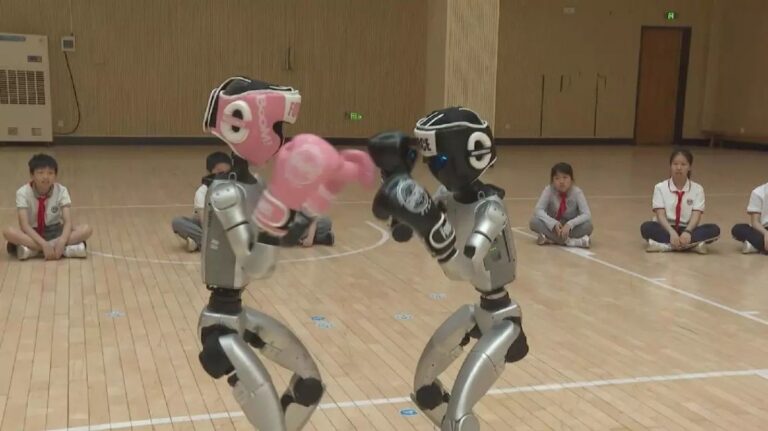 ヒューマノイドロボット同士がボクシング、初の格闘イベントに向けその戦術を披露