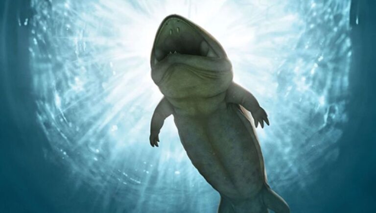 元養鶏農家の庭から2億4000万年前の両生類の新種の化石が発見される