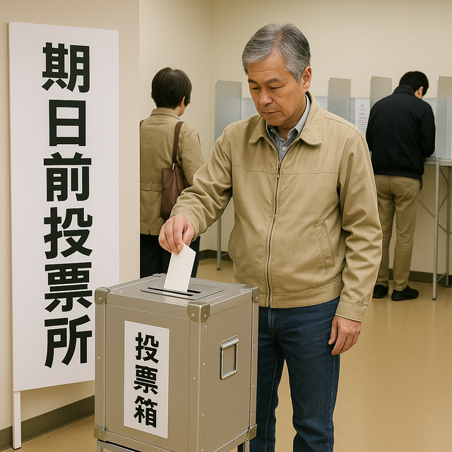 期日前投票前回比1.33倍、過去最多に　(2145万220人)