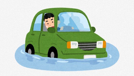 とある地下駐車場が大雨の影響で、水没し数百台の車が被害に　止水板が使われてないと指摘される