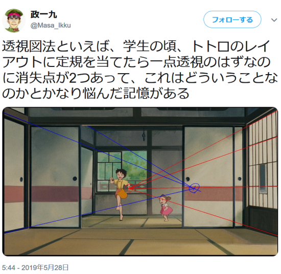 【画像】宮崎駿さん、遠近法の基礎を知らない
