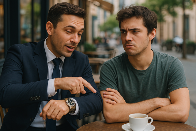 腕時計マニア「安物つけてると人間性まで安く見えるぞ」←ワイ「時計で人の価値決めるんか？」