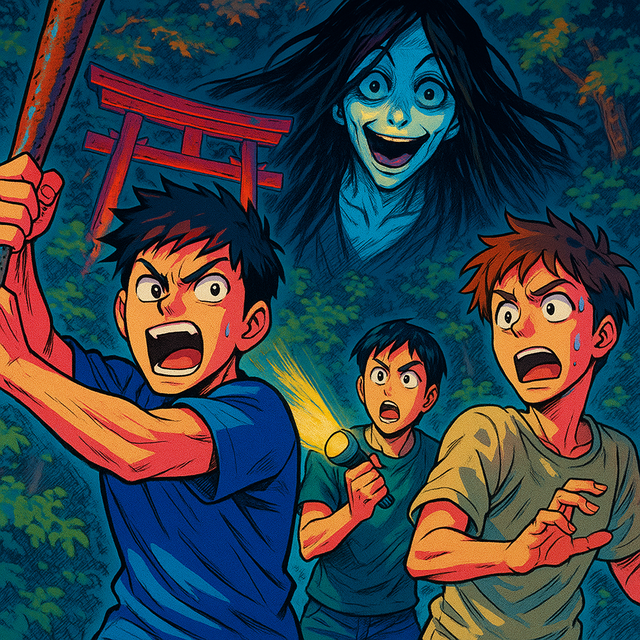 【洒落怖】洒落にならない怖い話『鳥居の先に現れた女の顔』