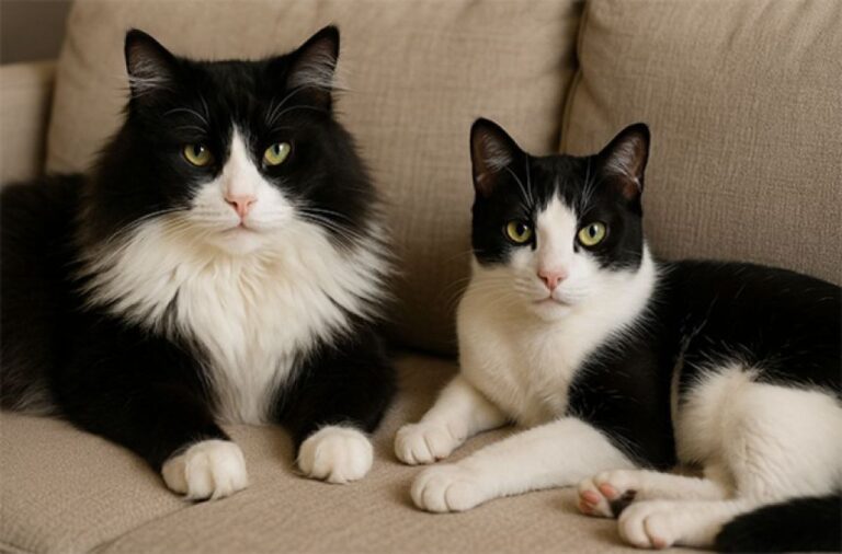 ソファで気持ちよさそうにくつろぐ2匹の猫。だがどちらもこの家の猫ではなかった件